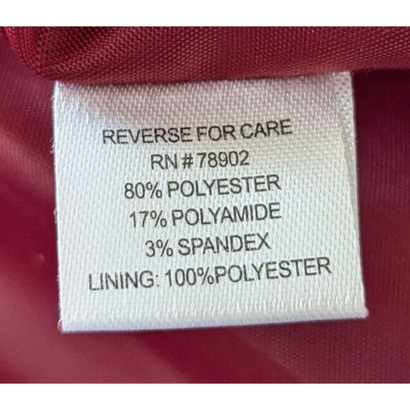 erin london velvet red with gold&black fully lined blazer jacket  Sz M - Picture 7 of 12